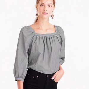 J Crew Gingham Blouse